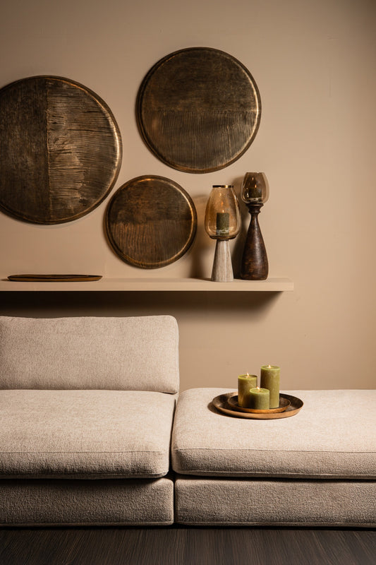 Jowad Antique Gold Alu Sheet Wall Panel Ribbed S