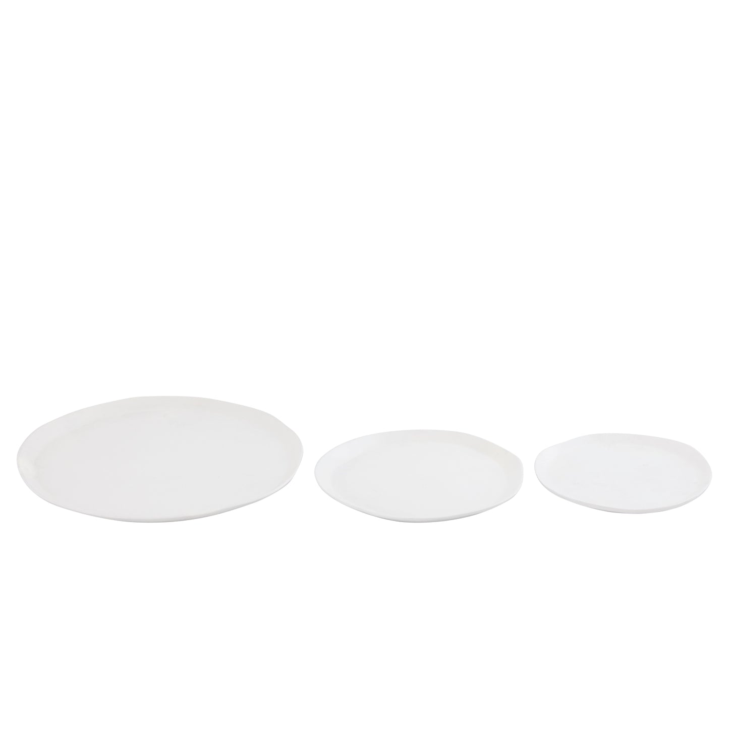 Elzye Cream Casted Alu Round Plate Middle