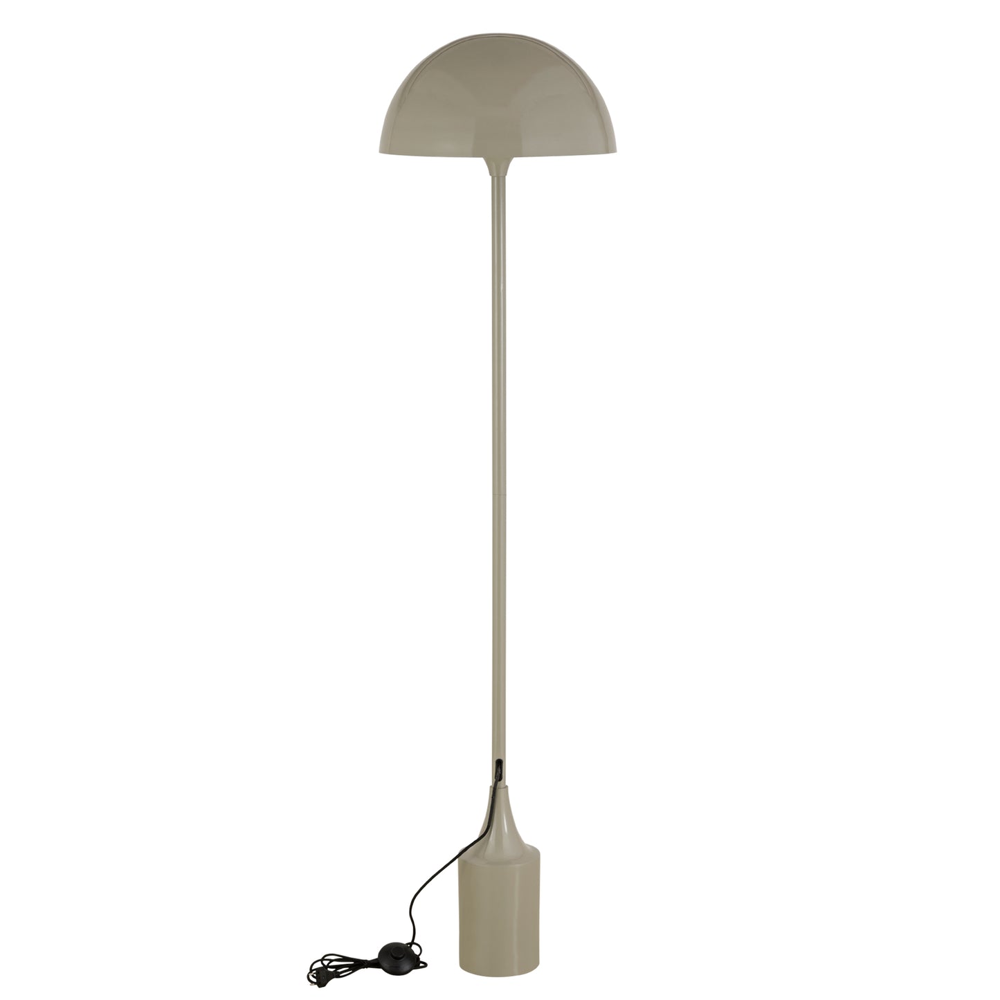 Tanaiya Cream Round Iron Floor Lamp Round Cap