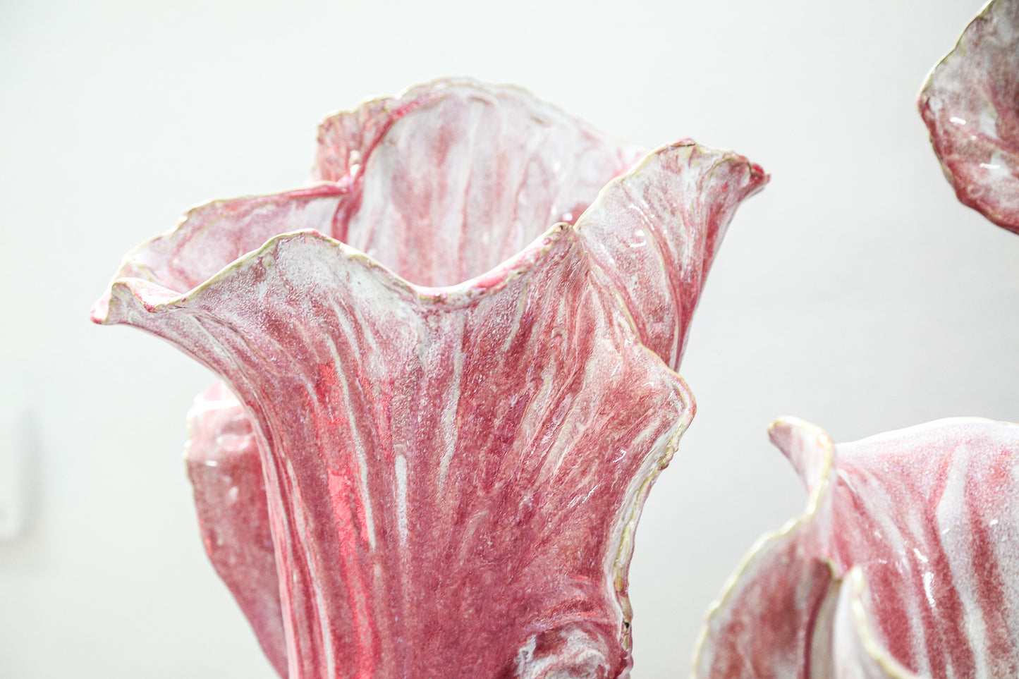 Swing Pink Ceramic Pot Cabbage Shape S