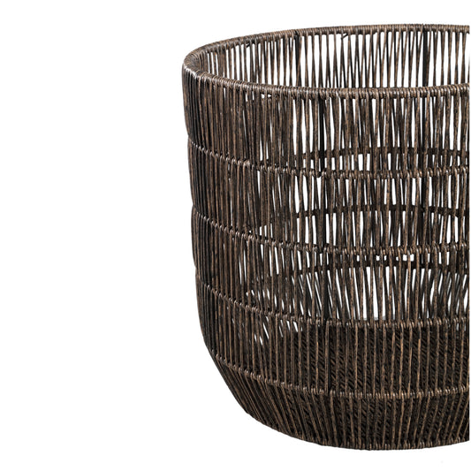 Danielius Black PE Basket Round Set Of 3