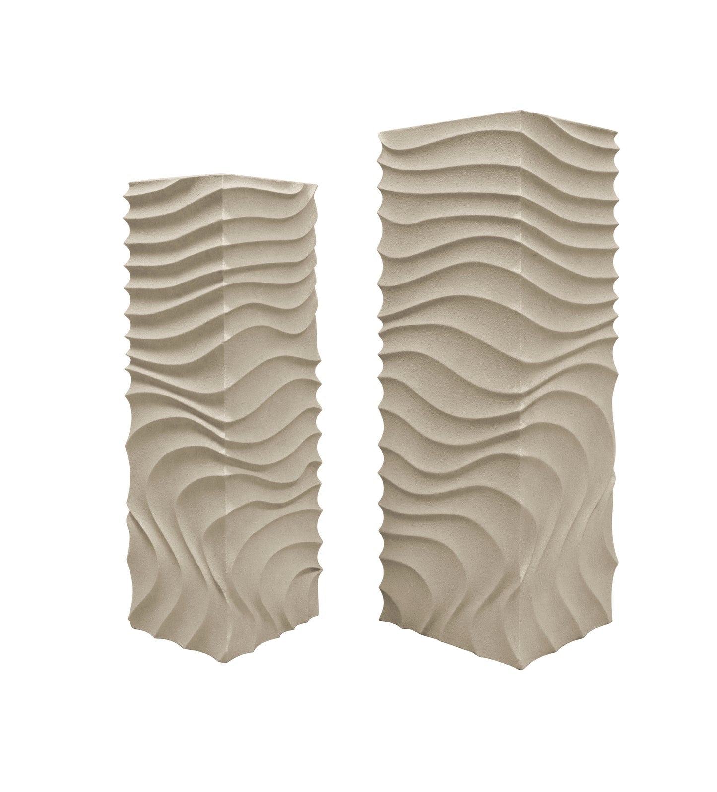 Isaiah Cream Mdf Pedestal Wavy Design SV2