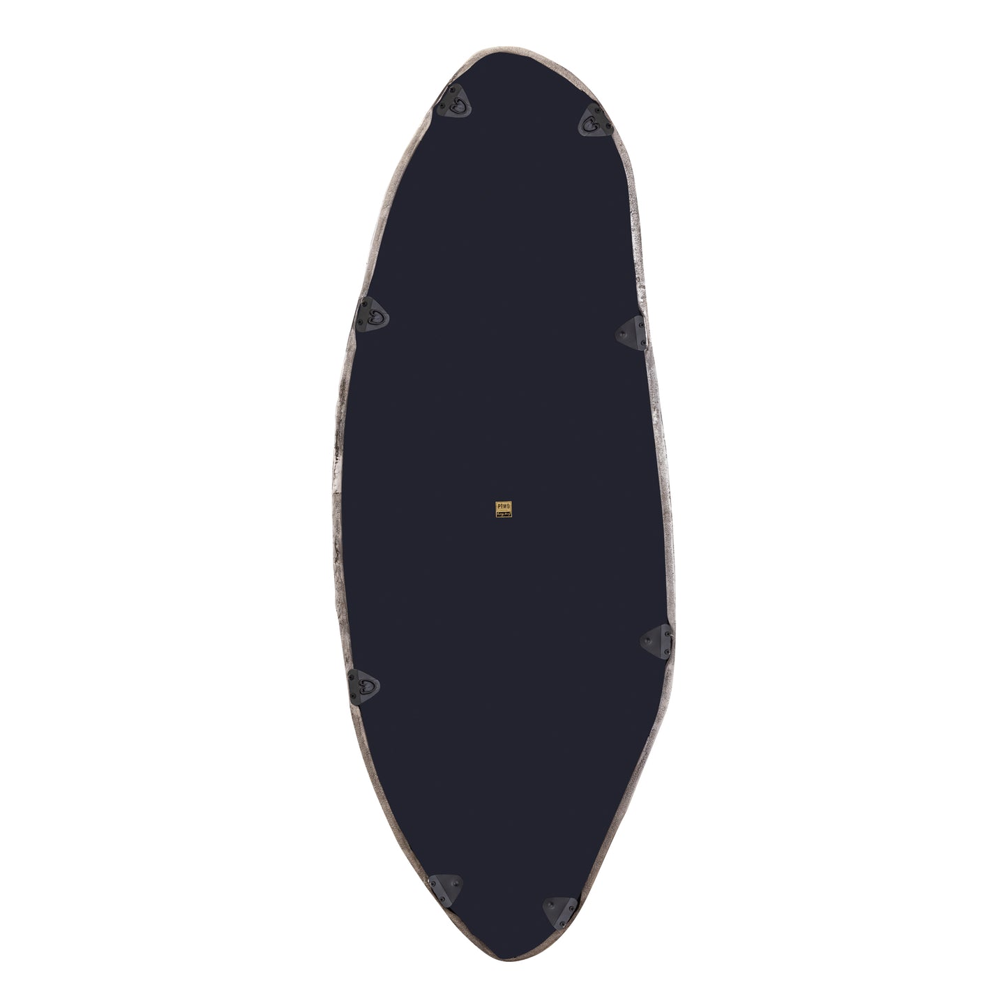 Paislie Nickel Organic Shaped Mirror Oval