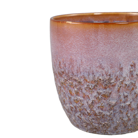 Harper Pink Ceramic Pot Bombey Round XL