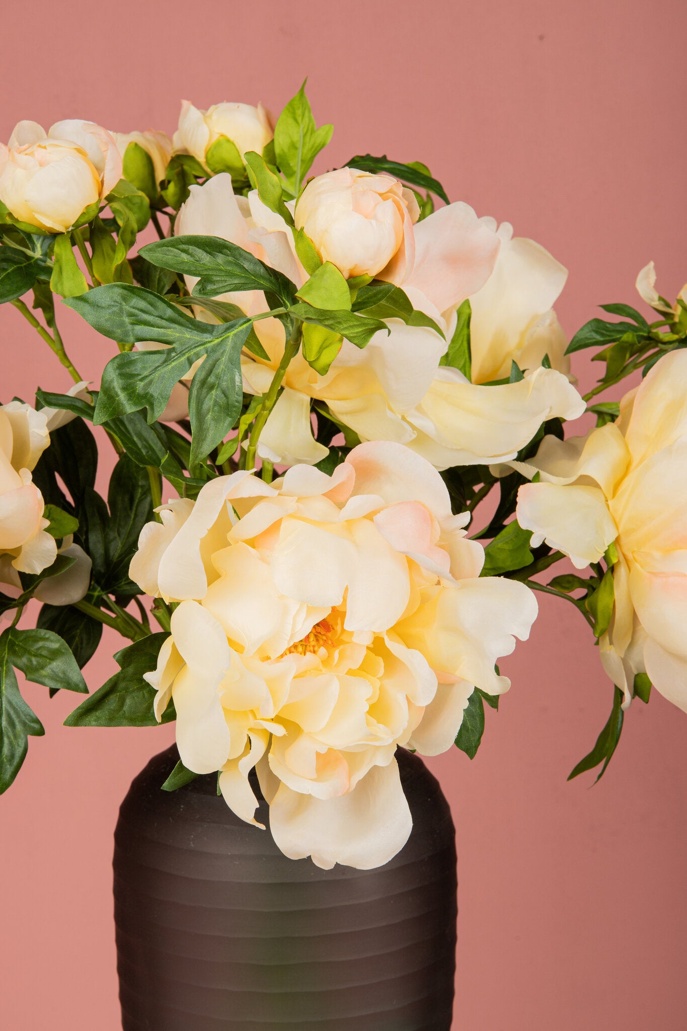 Pioenrozen Bloem Spray Met Knop Serie - Set Van 12 Stuks 65x33x30 cm