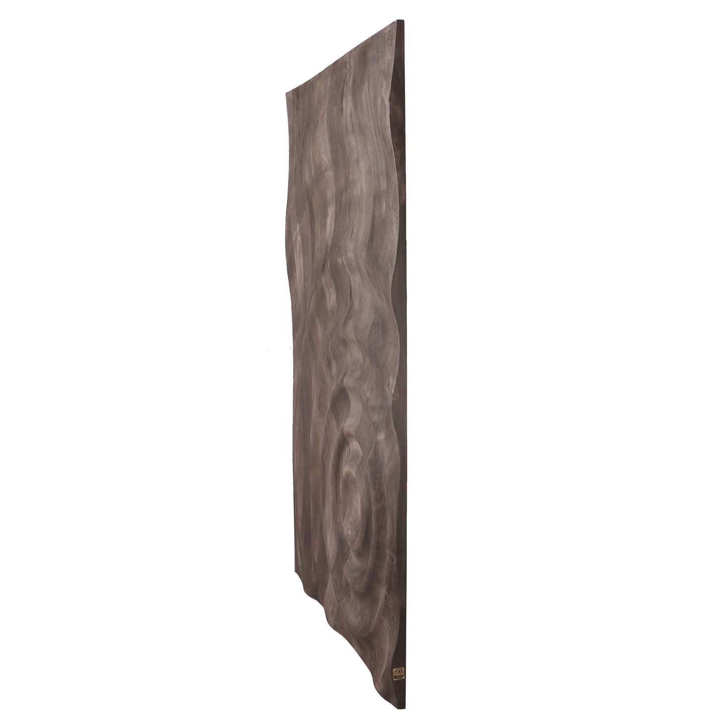 Mattin Brown Mango Wood Circle Wall Panel Rect