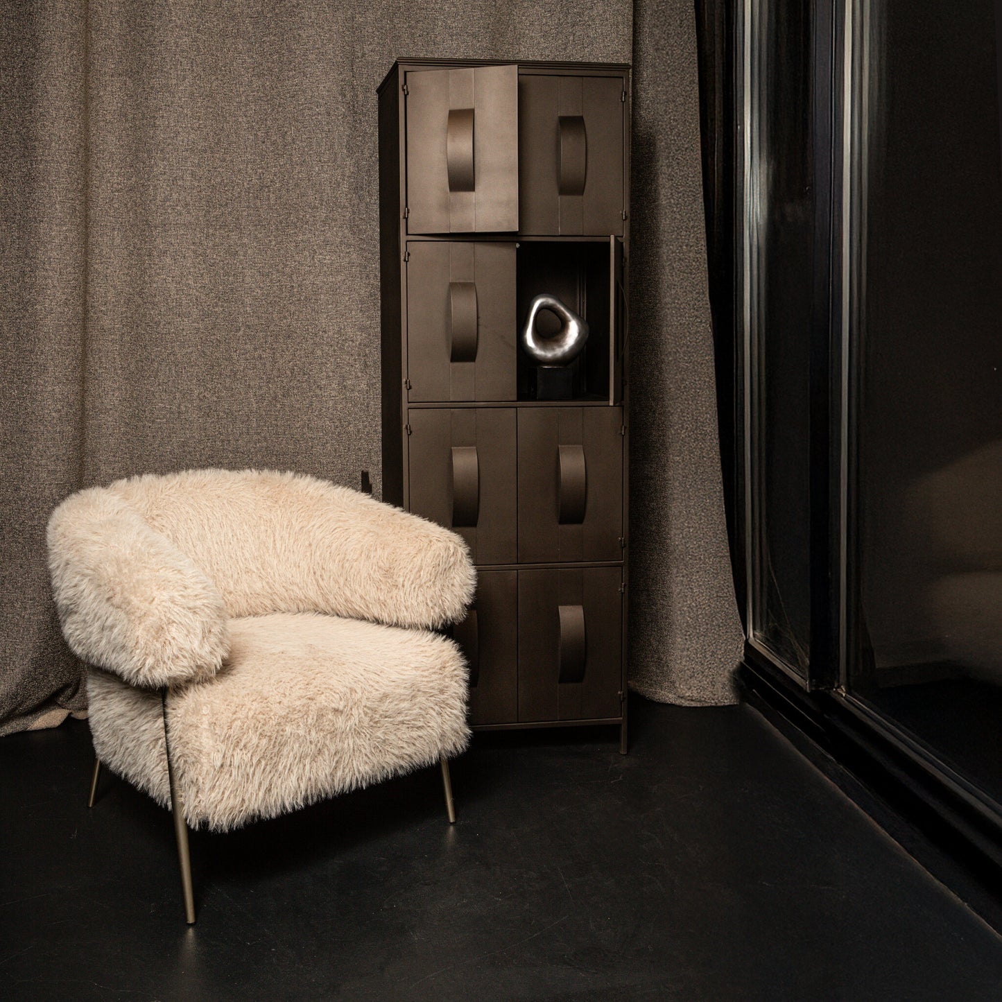 Acalia Brown Cabinet 8 Doors