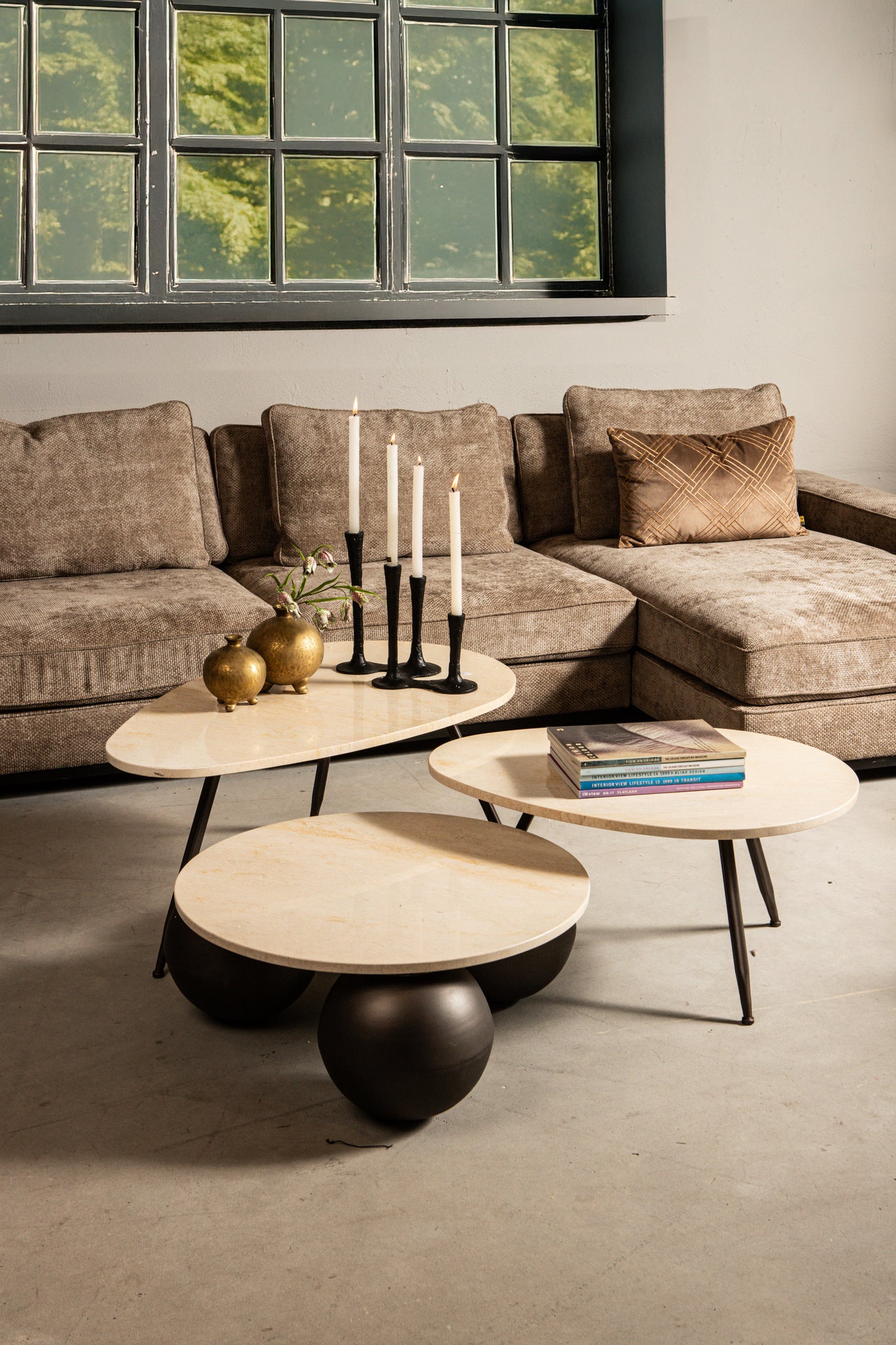 Skippy Coffee Table Beige Marble