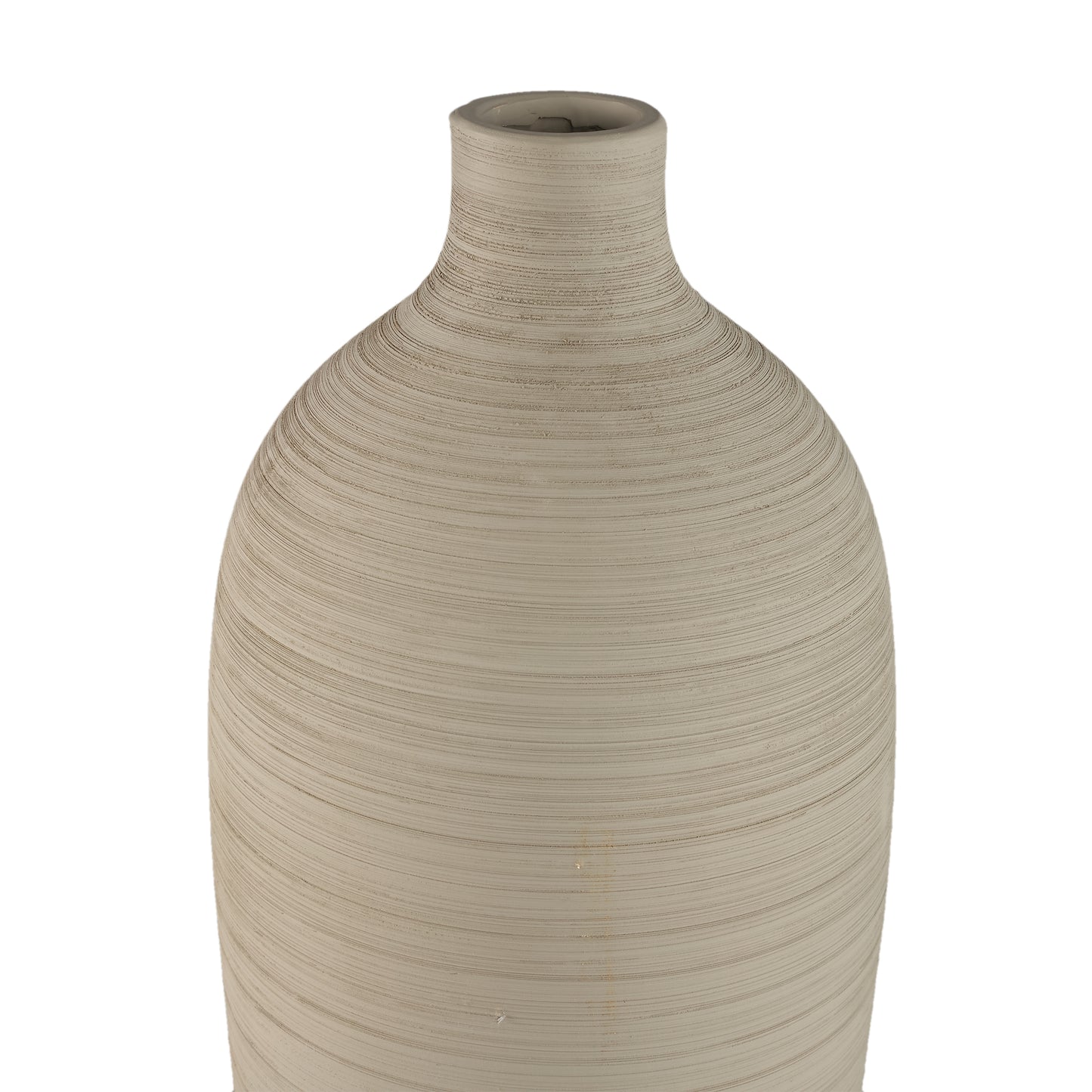 Cavinn Beige Matt Ceramic Bottle Vase XL