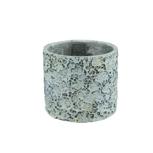 Darrel Blauwe Ronde Cementpot Ruwe Afwerking Laag M Set van 12 - 12 Sets 13x15x15 cm