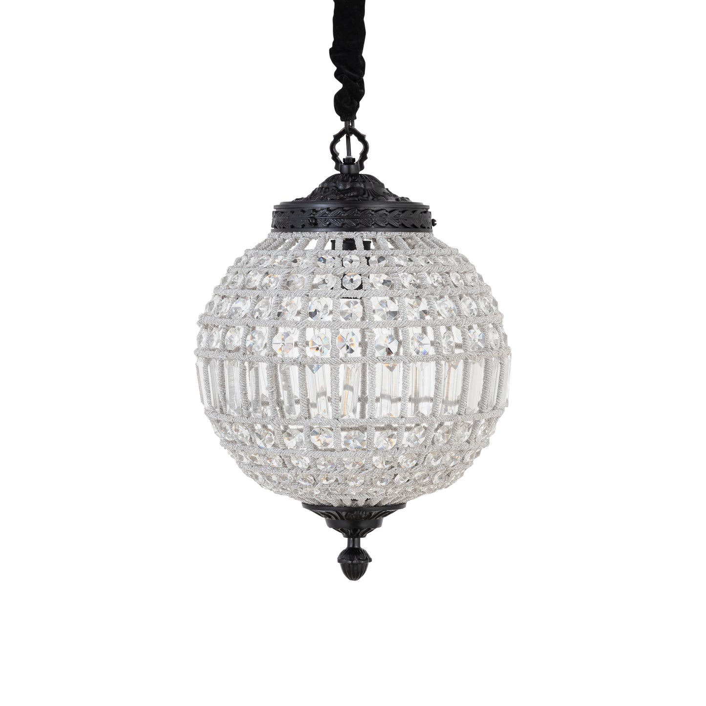 Jaris Crystal Hanging Ball Chandelier Lamp S