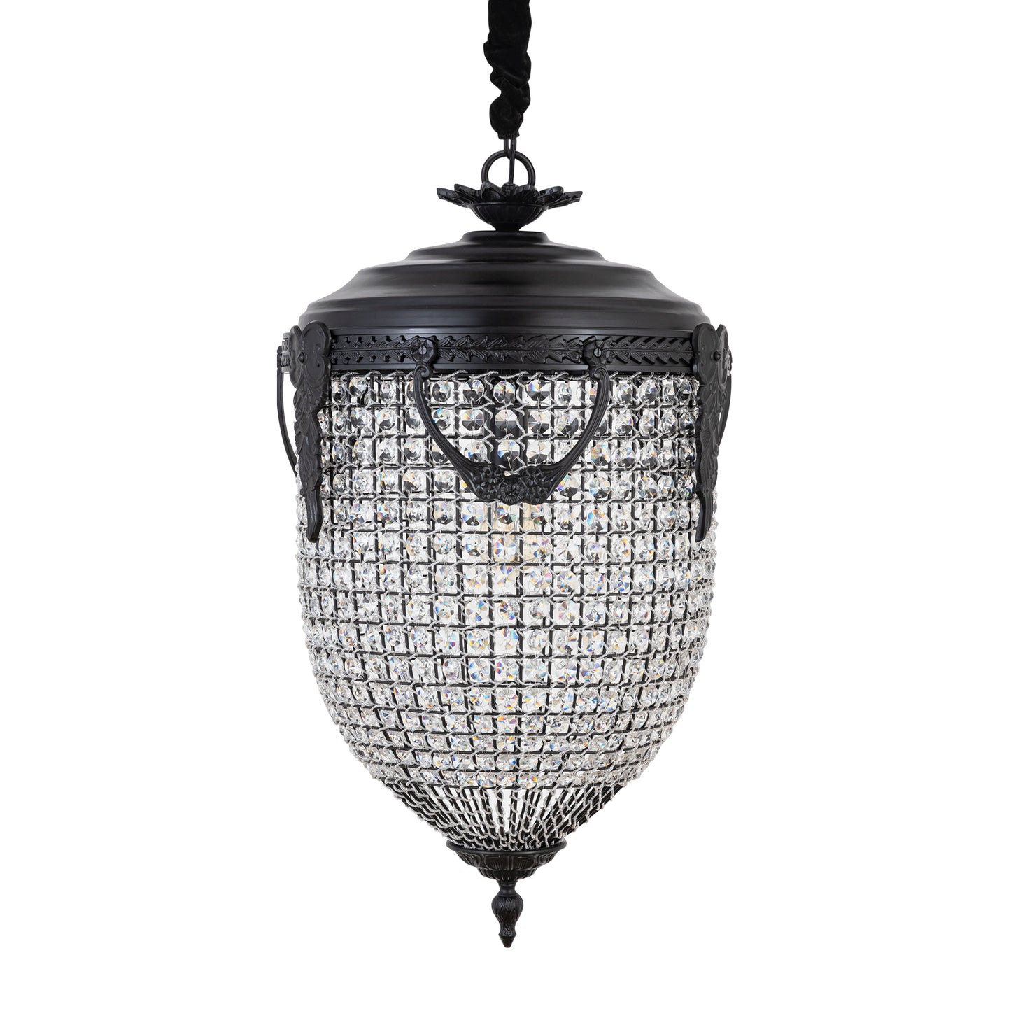 Lidde Crystal Oval Chandelier Lamp Classic L