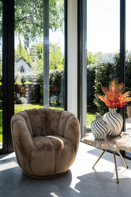 Furia Mocca Fauteuil Fur