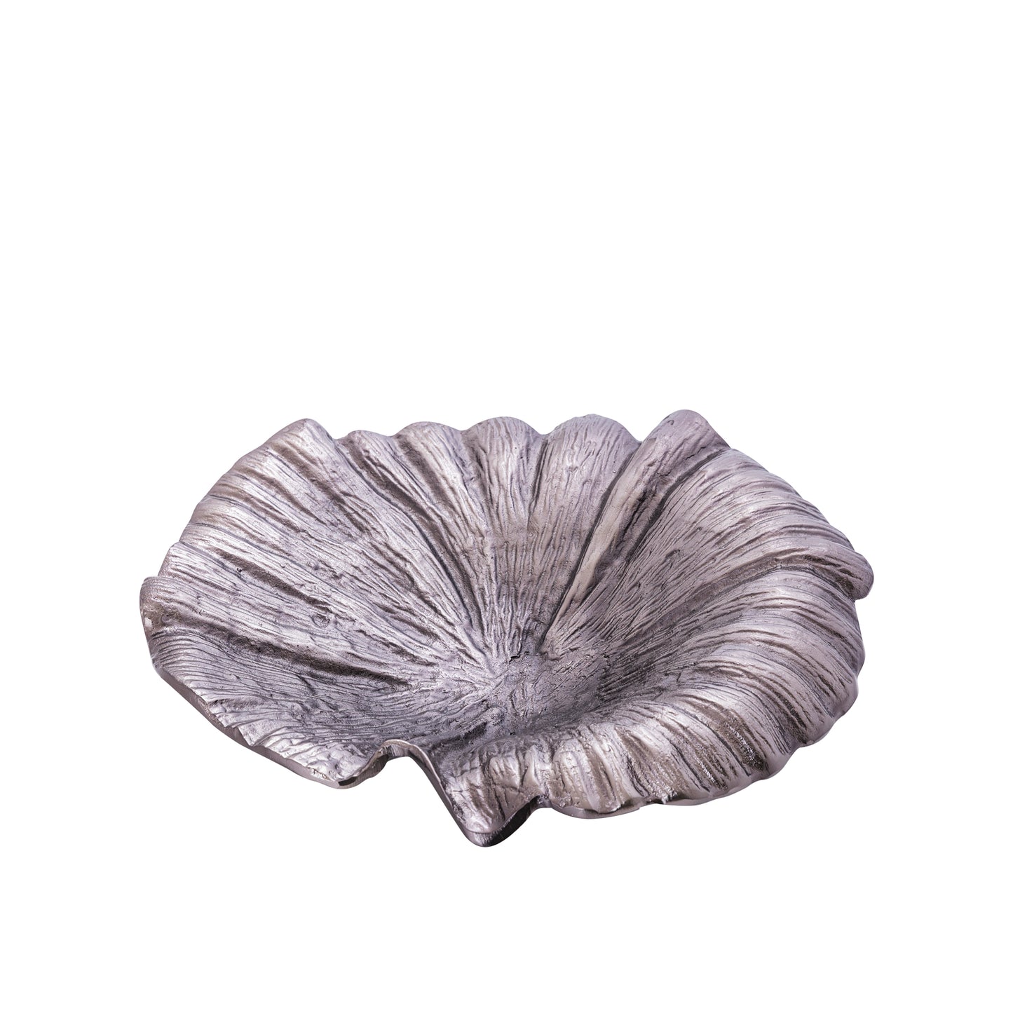 Losh GunMetal Alu Wavy Leaf Bowl Oval