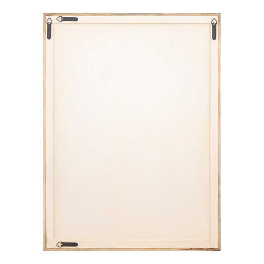 Elasah Cream Wooden Rect Wall Panel Hexagon