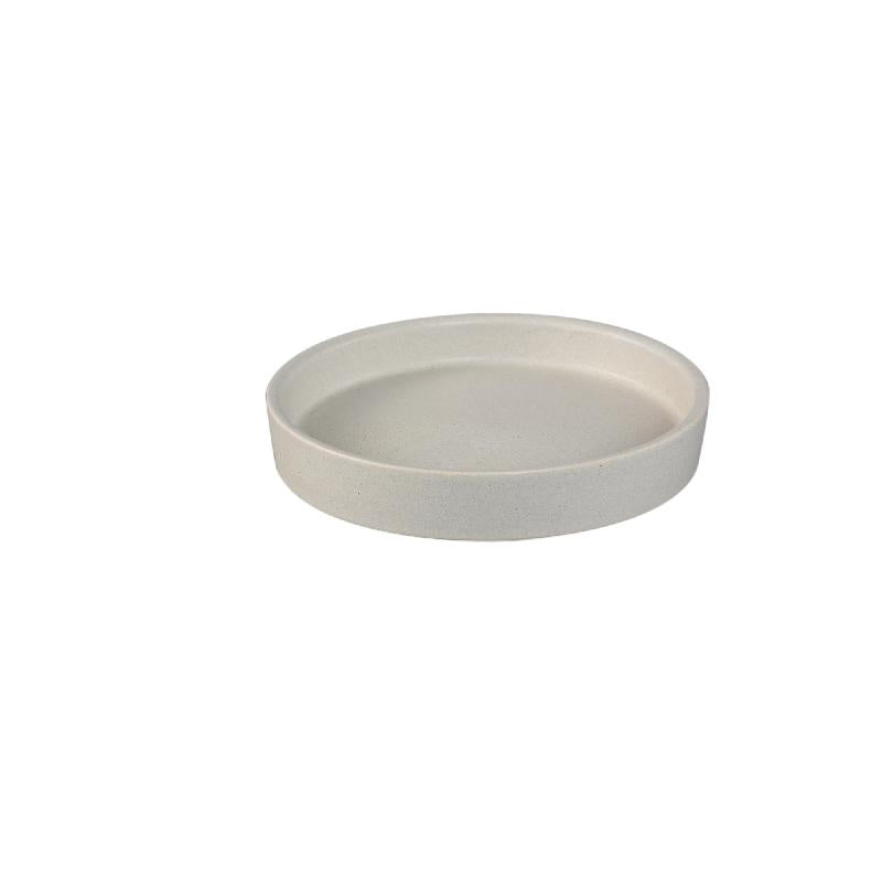 Reemas Crèmekleurige Keramische Schaal Met Rand Rond S Set van 12 Stuks 3x19x19 cm