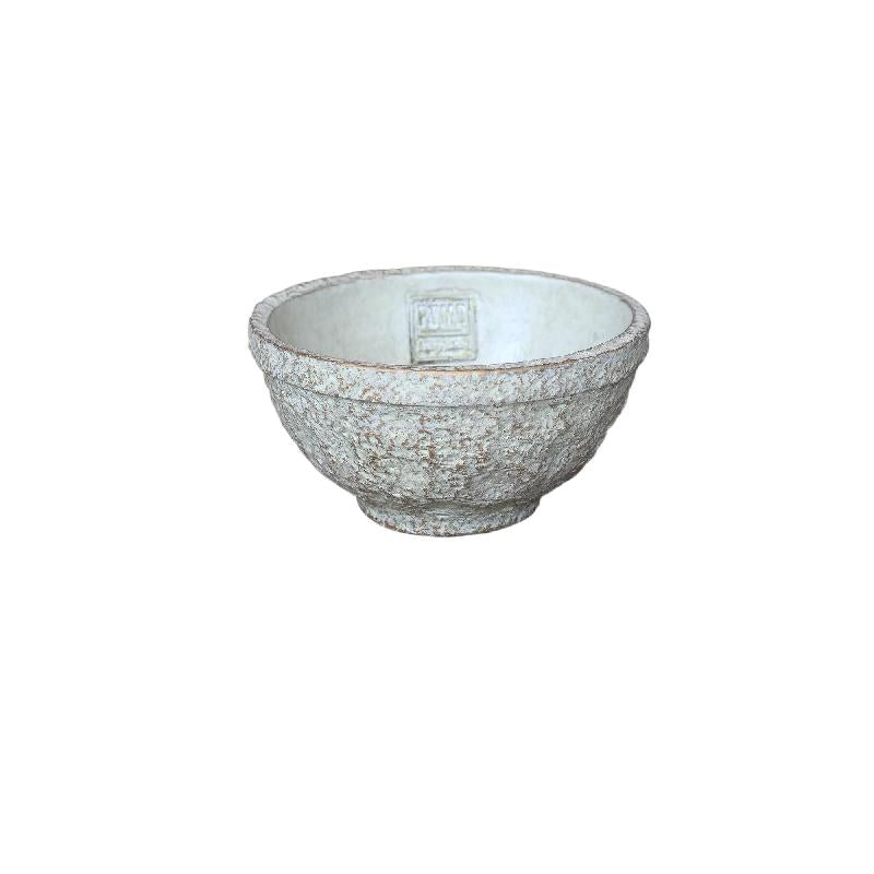 Denson Crème Cement Schaal Antiek Rond S Set van 8 9x18x18 cm