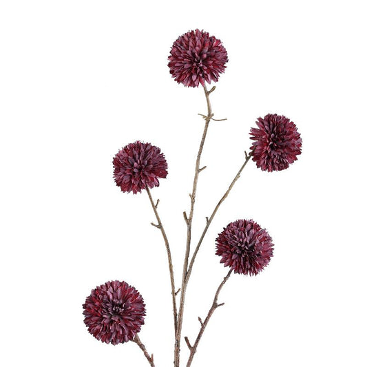 Garden Flower Rode Chrysant Bolspray - Set van 6 89x45x20 cm