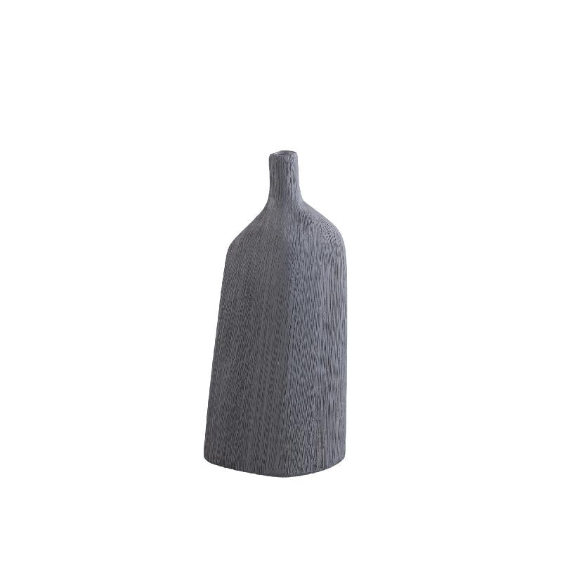 Clyde Donkergrijs Keramische Fles Onregelmatige Vorm S - Set van 4 31x14x8.5 cm
