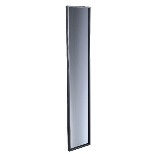 Gracy Zwarte Ijzeren Rechthoekige Spiegel Rookgrijs M 170x32x5 cm