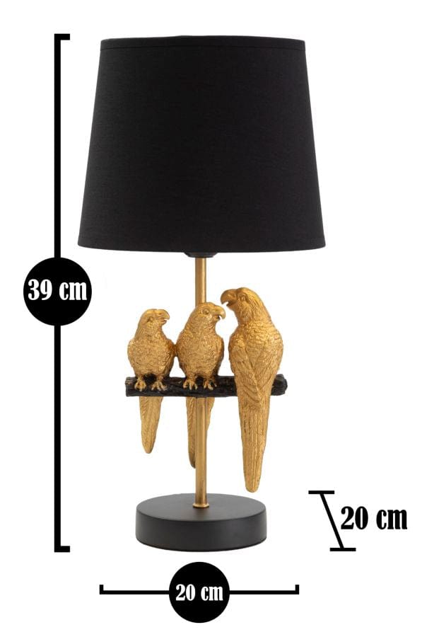 Mauro Ferretti BED SIDE LAMP PARROTS CM Ø 20X39