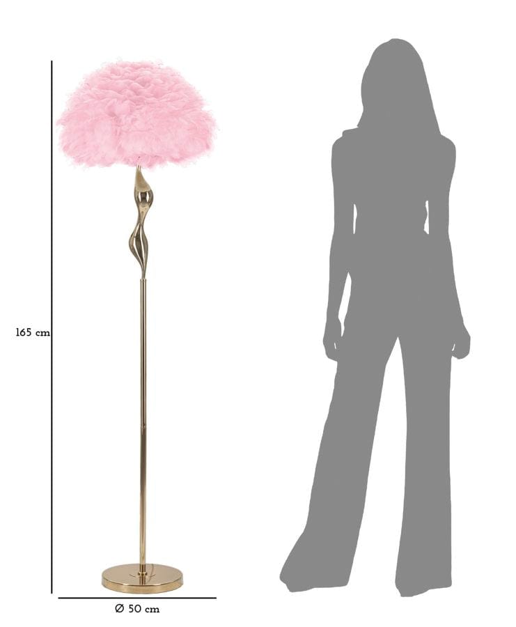 Mauro Ferretti FLOOR LAMP SLIM PINK CM Ø 50X165