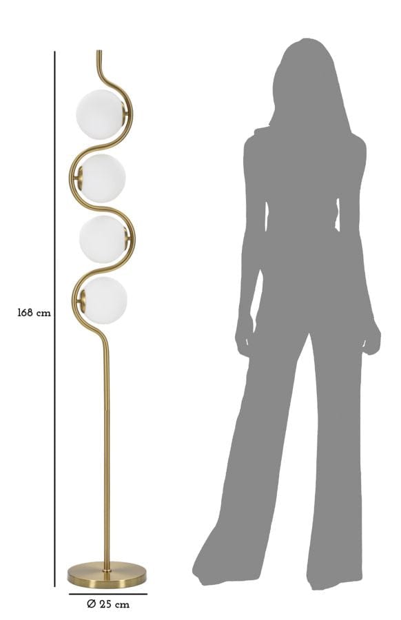 Mauro Ferretti FLOOR LAMPGLAMY S 4 LUCI CM Ø 25X165