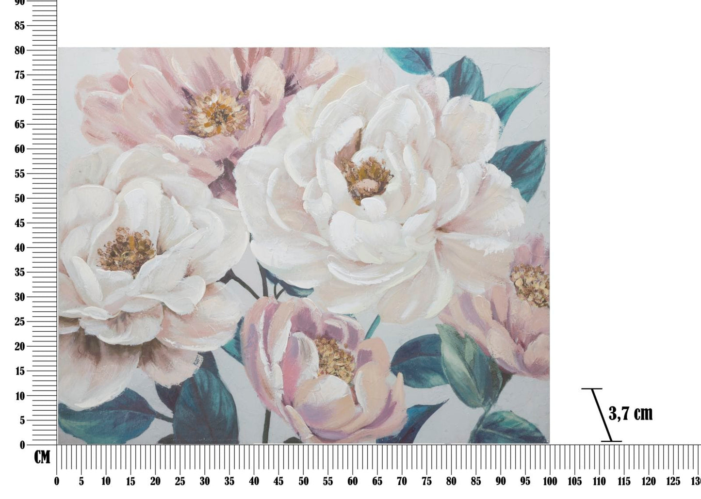 Mauro Ferretti HANDMADE WALL PAINTING SOFT FLOWER CM
100X3,7X80