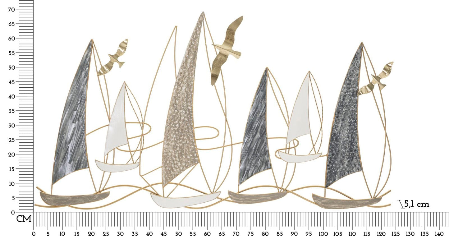 Mauro Ferretti IRON WALL PANEL BOAT LIGHT CM 123,8X5,1X69,9