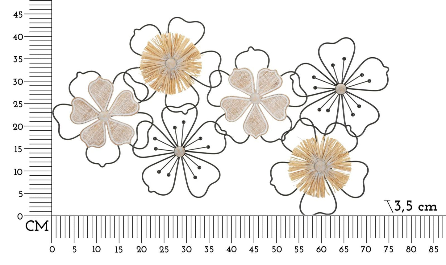 Mauro Ferretti IRON/WOOD WALL PANEL ITIS CM 75X3,5X42