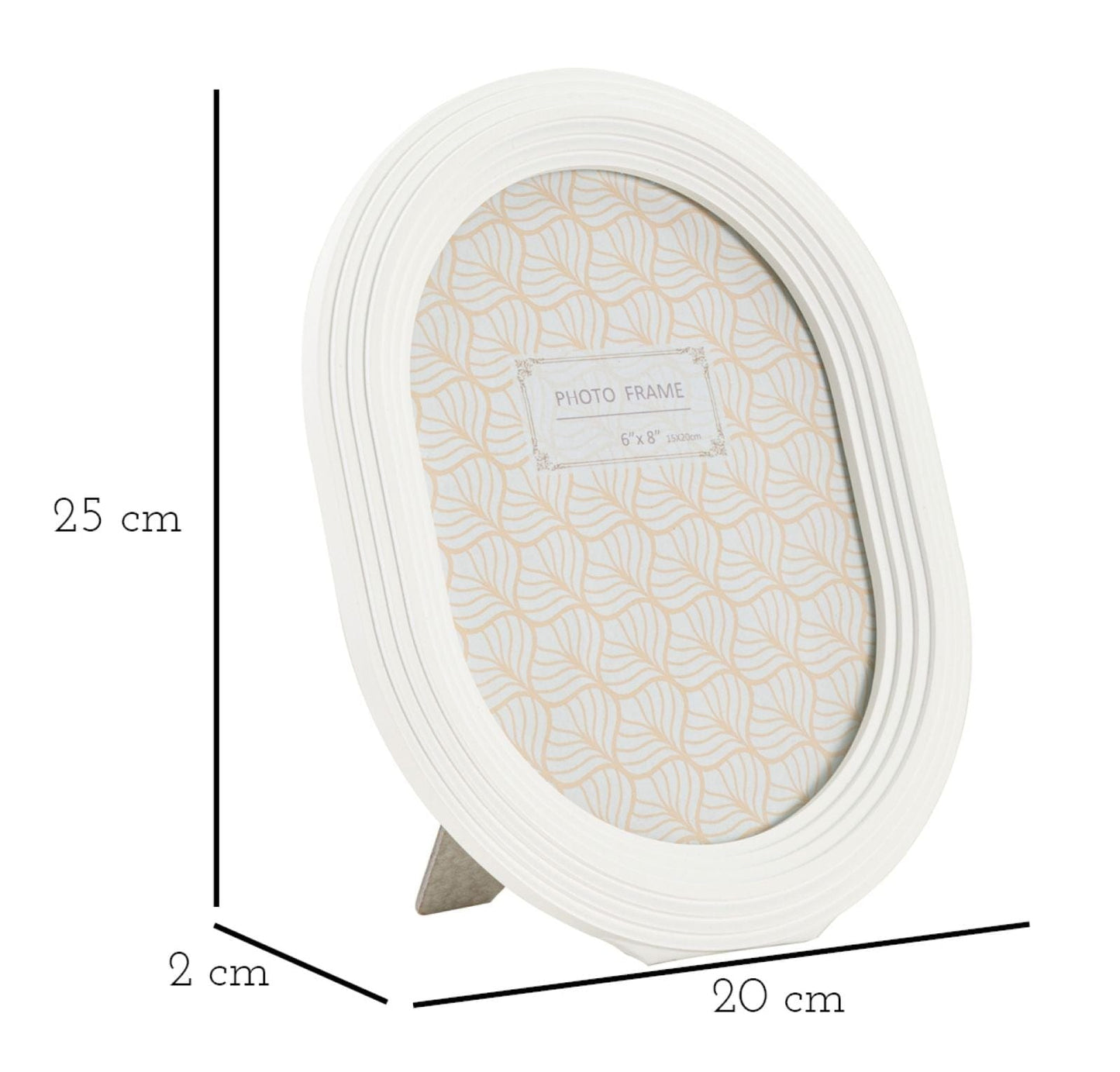 Mauro Ferretti PHOTOFRAME OVALLY CM 20X2X25 (INSIDE PHOTO SIZE CM 15X20)