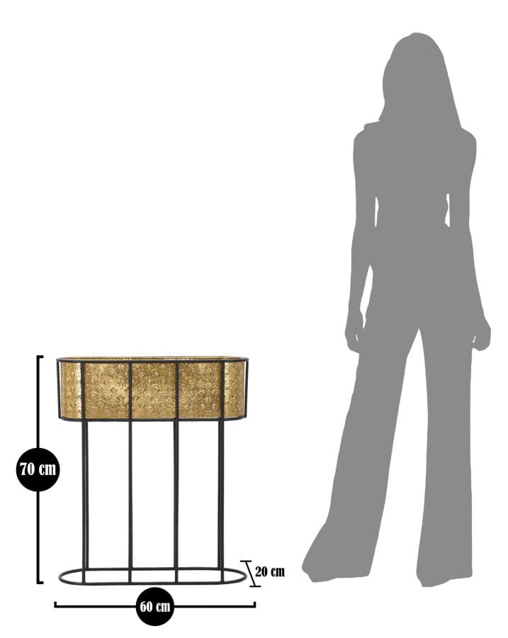 Mauro Ferretti VASE HOLDER OVAL CM 60X20X70