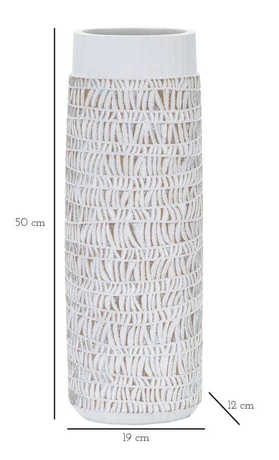 Mauro Ferretti VASE POLYRESIN NAIROBI OVAL CM 19X12X50