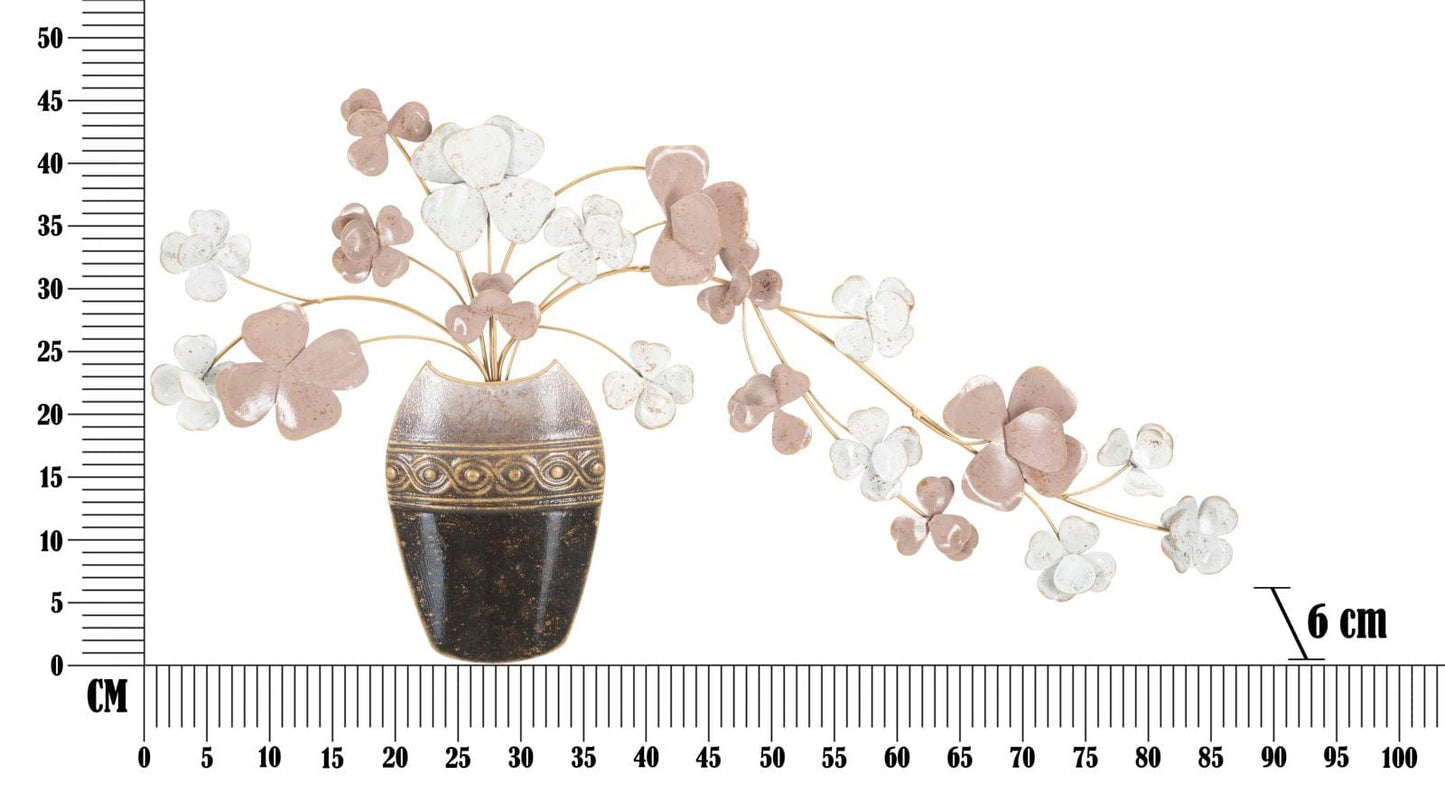 Mauro Ferretti WALL IRON PANEL VASE NEW CM 87,5X6X46