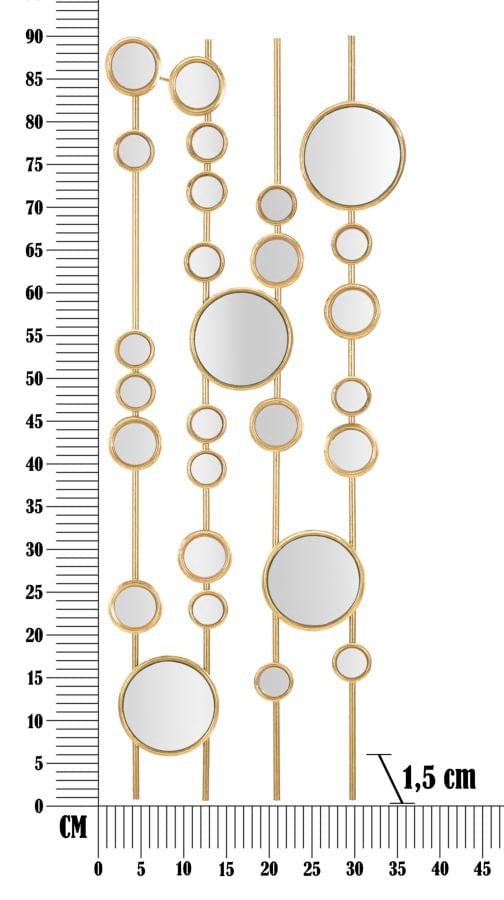 Mauro Ferretti WALL PANEL SMALL MIRROS CM 35,5X1,5X90