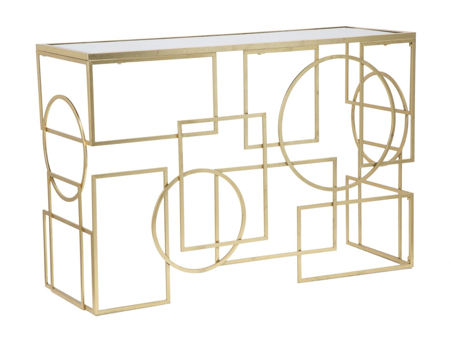 Consoletafel Marie Goud/Zwart 81x120x41 cm