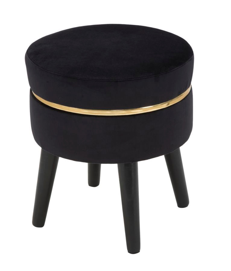Kruk Paris Zwart 40.5x35x35 cm