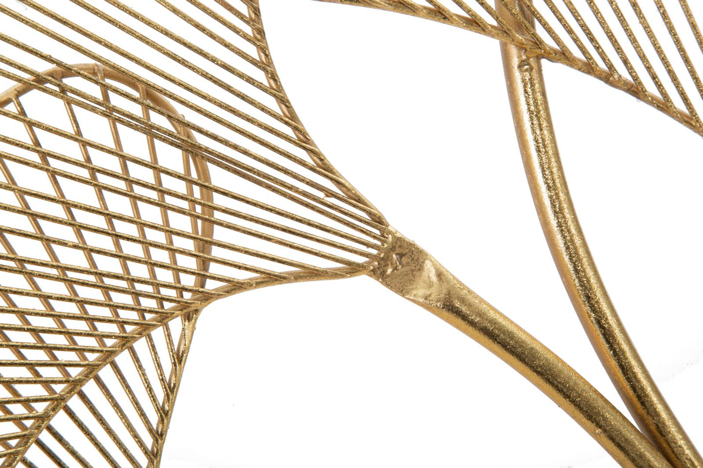Ijzeren Wandpaneel Bladeren Glam Goud 68x79x5 cm