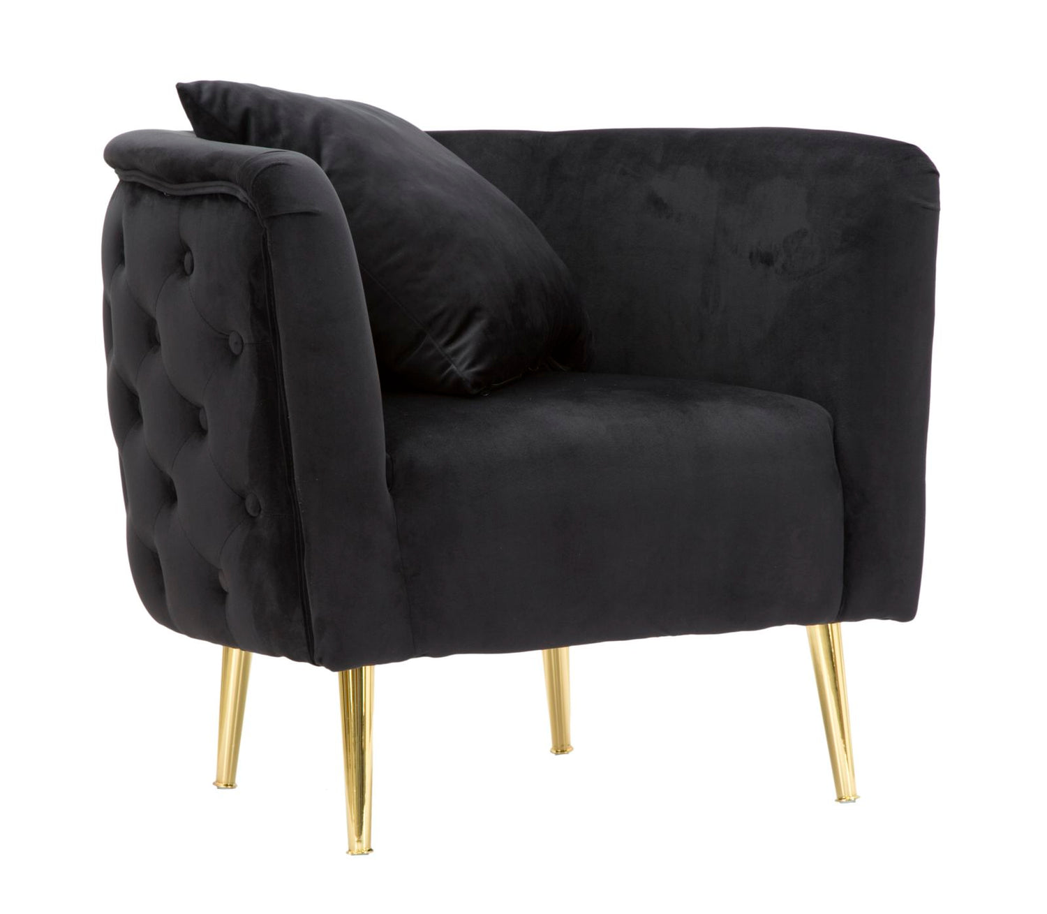 Fauteuil Bucarest Zwart 71x76x74 cm