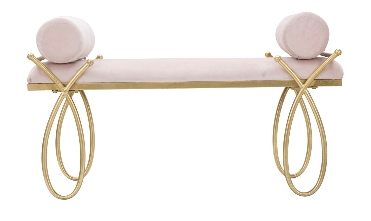 Bench Ribbon Roze 53x112.5x49 cm