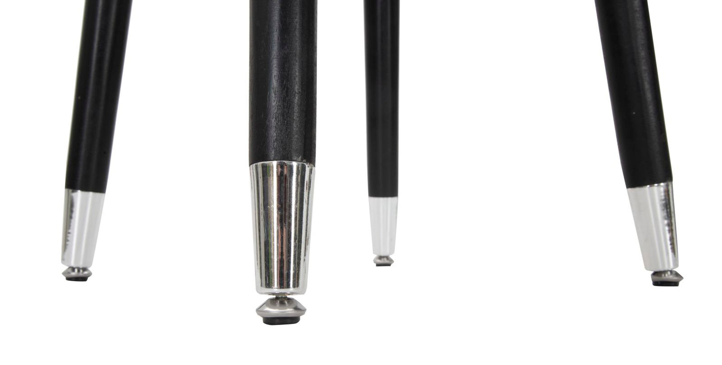 Barkruk Paris Grijs/Zilver 74x35x35 cm