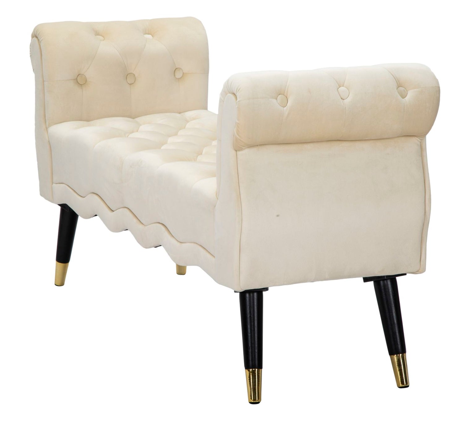 Zitbank Paris Crema/Gold 60x120x40 cm