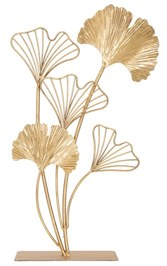 Sculptuur Blad Goud 44.5x26x11.5 cm