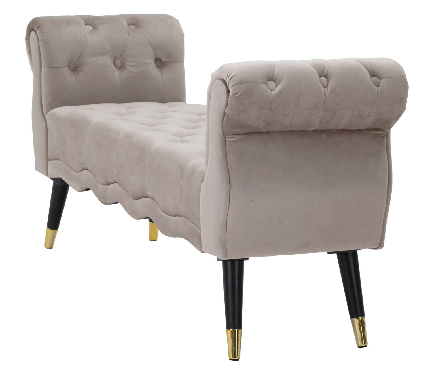 Zitbank Paris Grigia Gold 60x120x40 cm