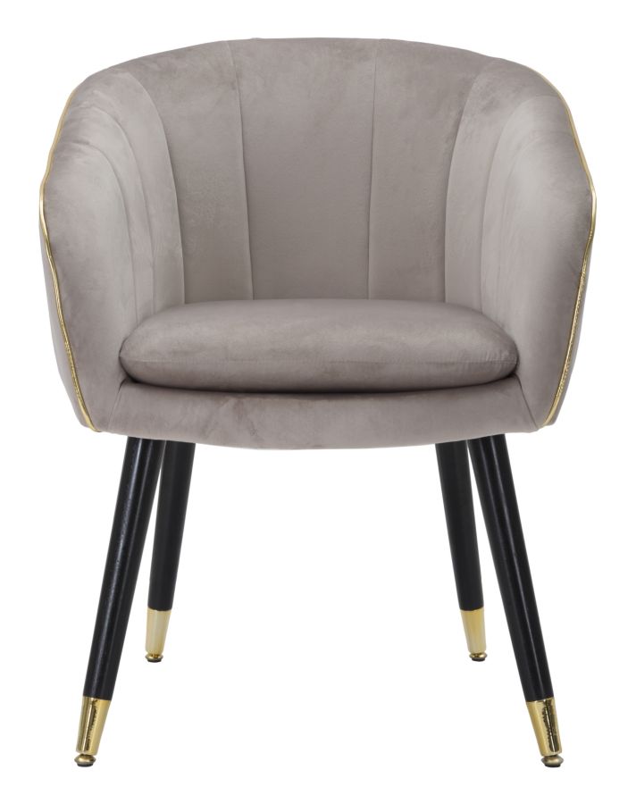 Fauteuil Paris Grijs/Goud 78x62x58 cm