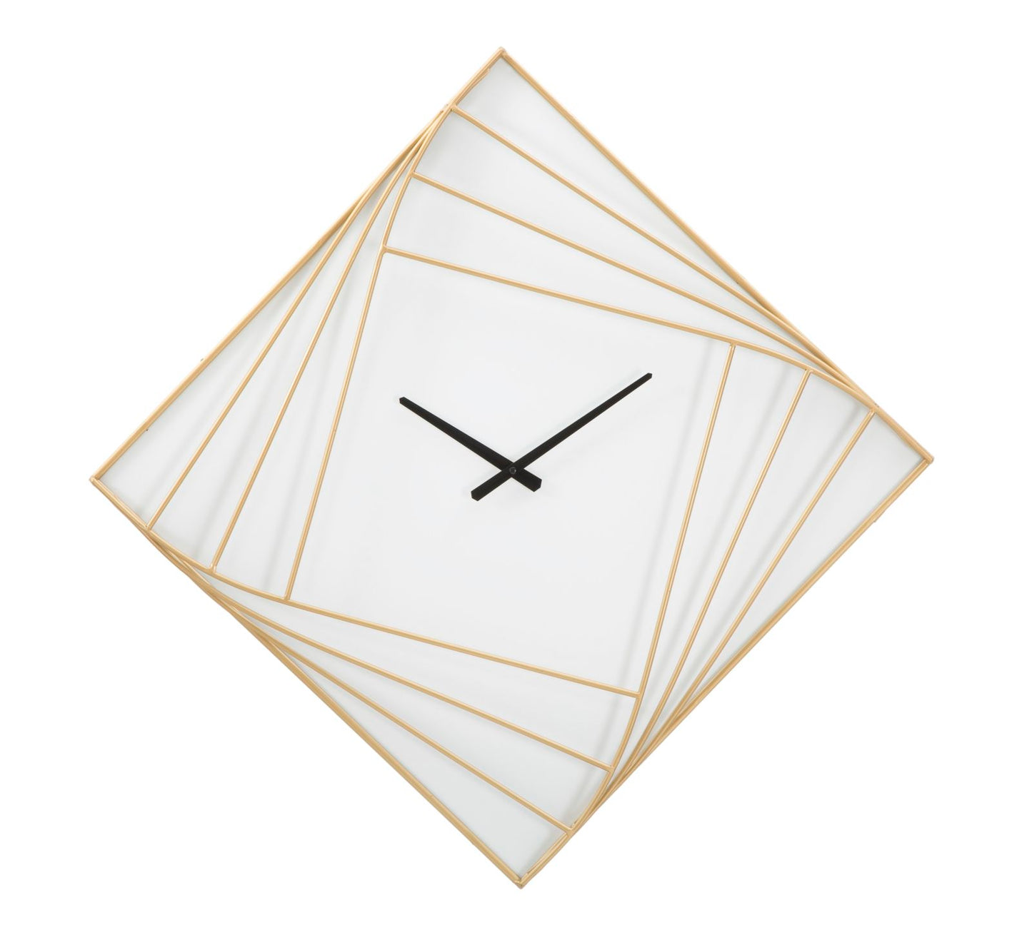 Wandklok Goldy Line Glam 85x85x6 cm