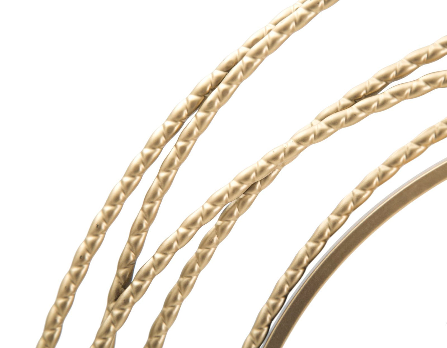 Wandklok Gold Strips 50x50x4 cm