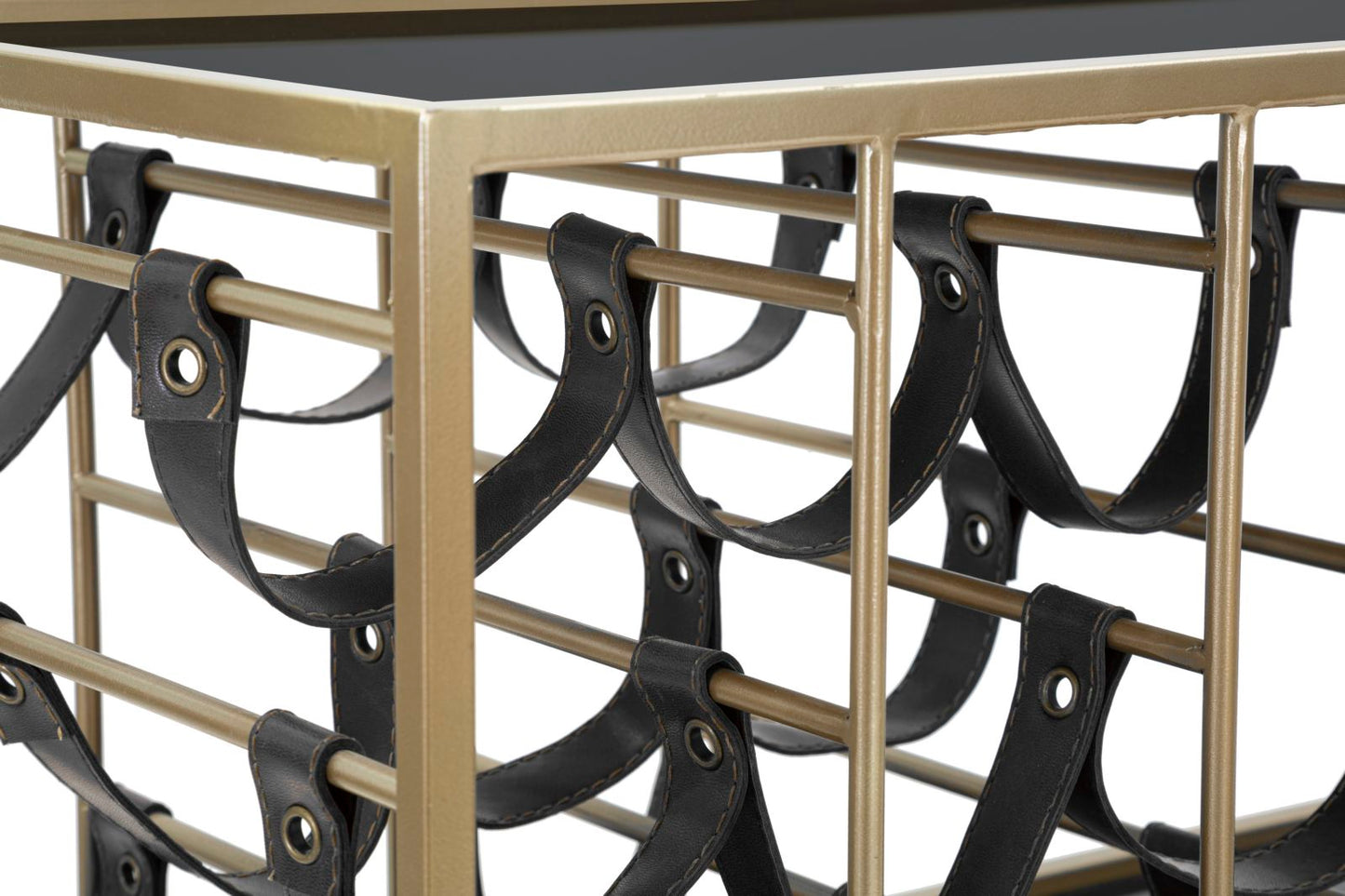 Serveerwagen Glam String Met Spiegelglas 82x79x39.5 cm