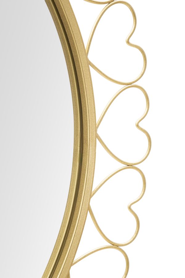 Wandspiegel Harten Goud 80x80x2.5 cm