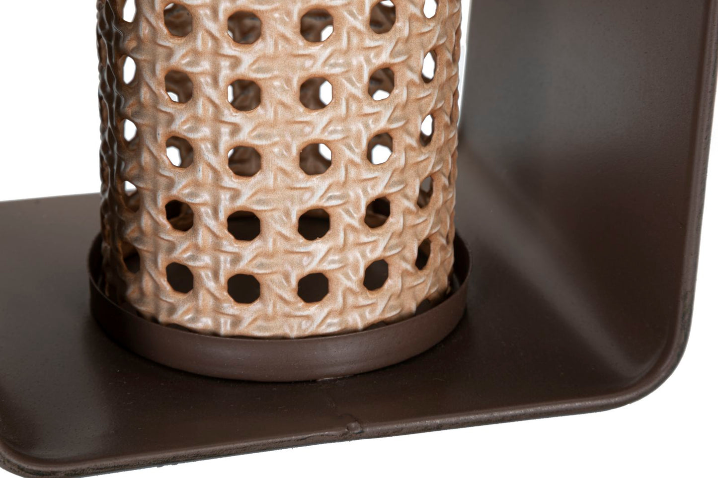 Lantaarn Ijzer-Rattan Boho Chic 20x16x13 cm